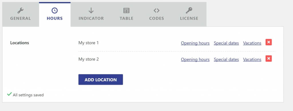 You can add unlimited hours in Business Hours Indicator