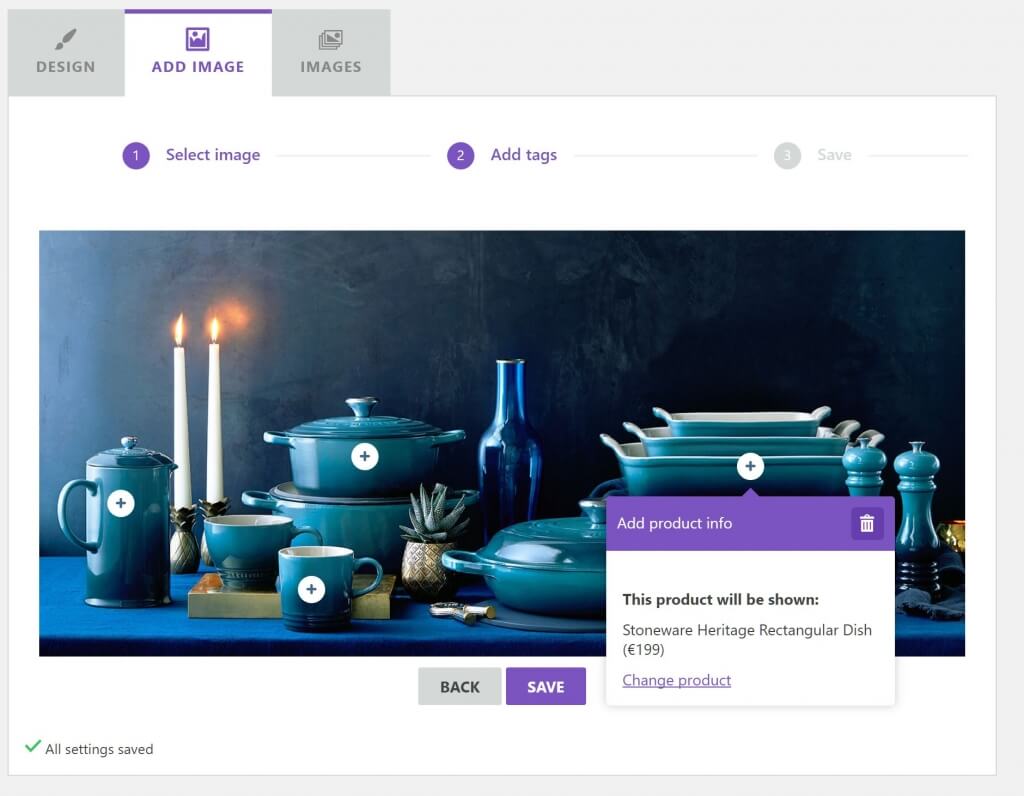 Adding tags to an image through the WordPress admin dashboard.