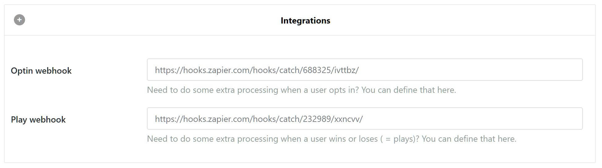 Integrations for WP Optin Wheel