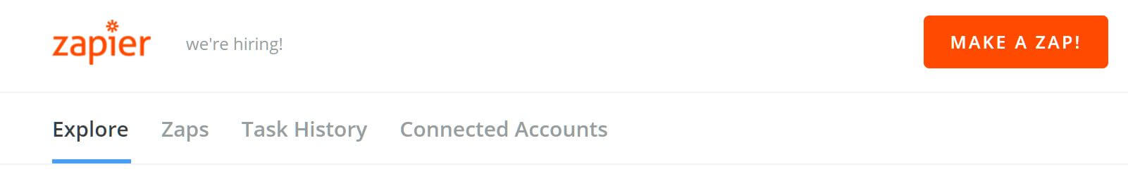 Create a new Zap on Zapier