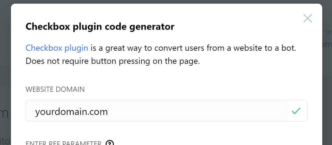 Link your domain in ChatFuel