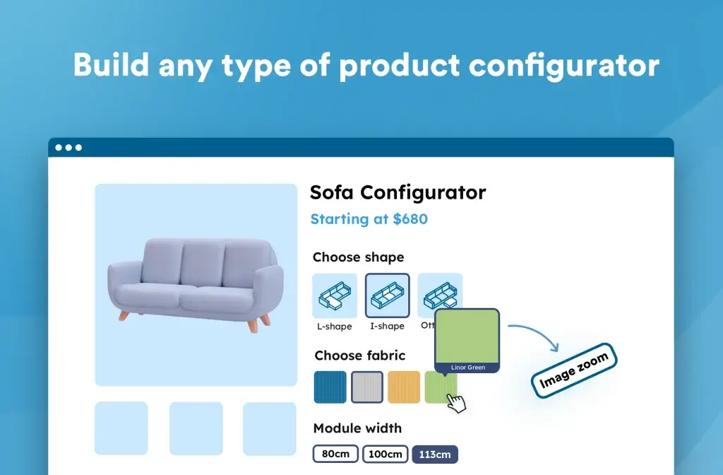 WooCommerce custom product configurator plugin