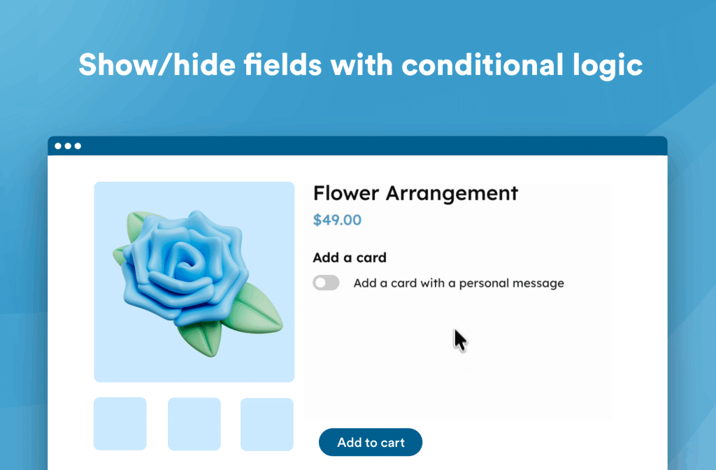 Show or hide fields with the conditional logic builder in APF