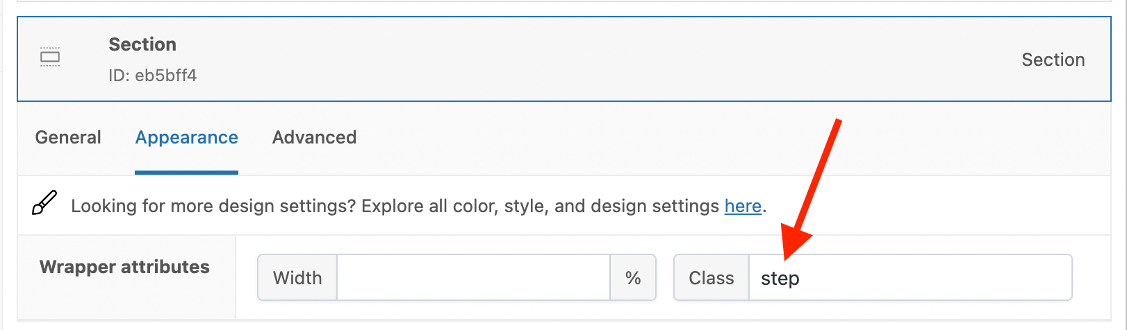 Adding the "step" class to multi-step sections