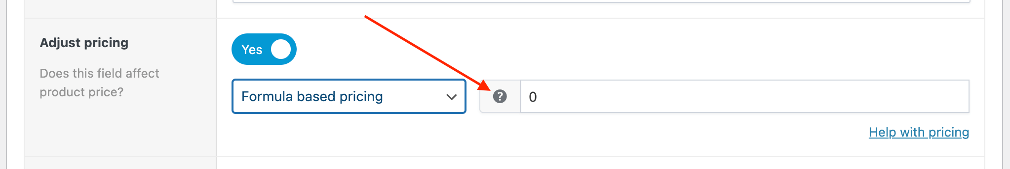 Click the question mark to access the formula builder helper