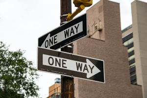 Sign posts all directions