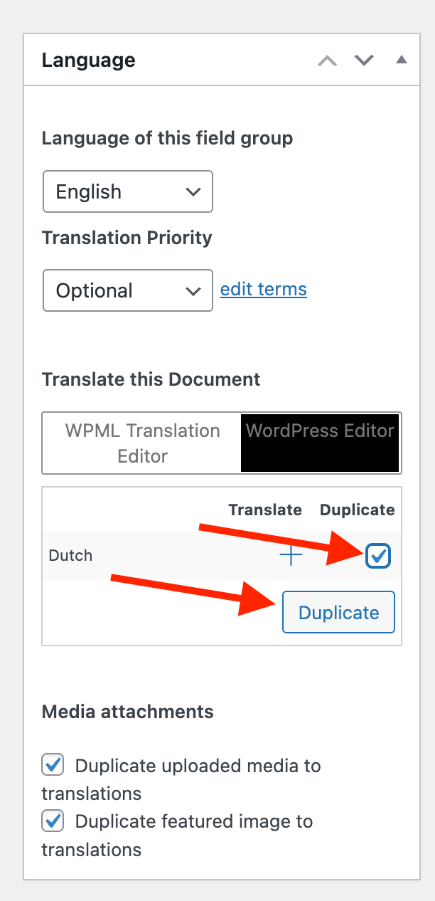 Duplicate CPT in WPML