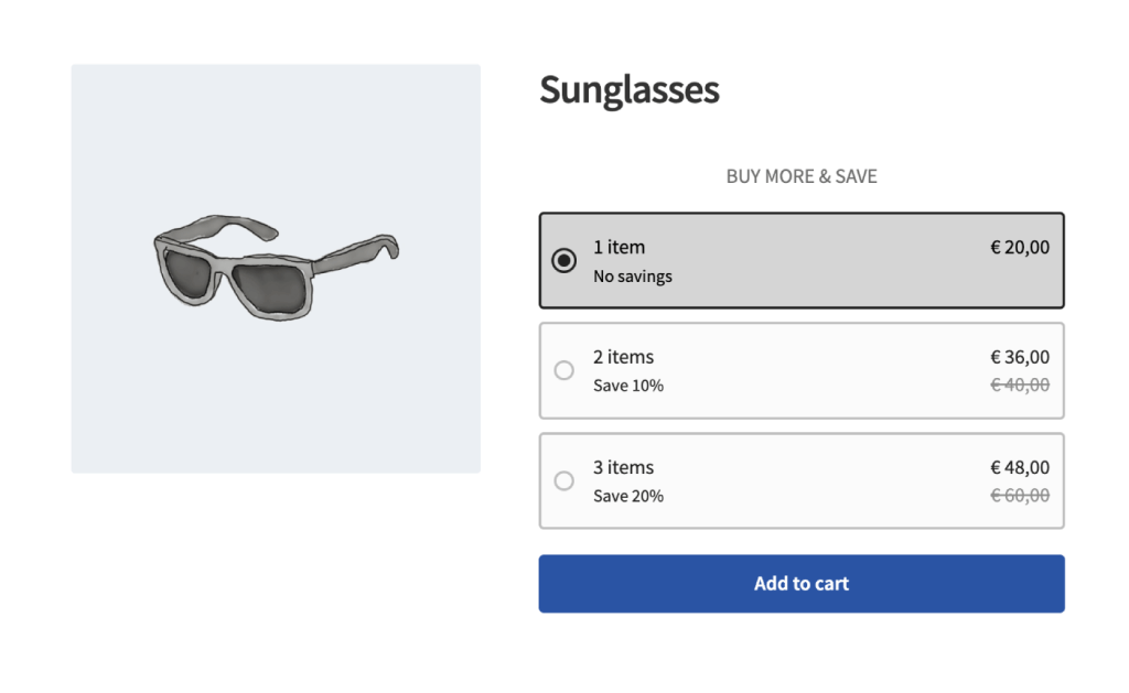 Custom quantity swatches in WooCommerce