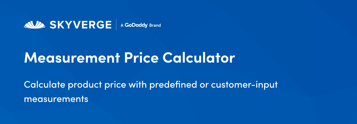 SkyVerge WooCommerce measurement price calculator banner