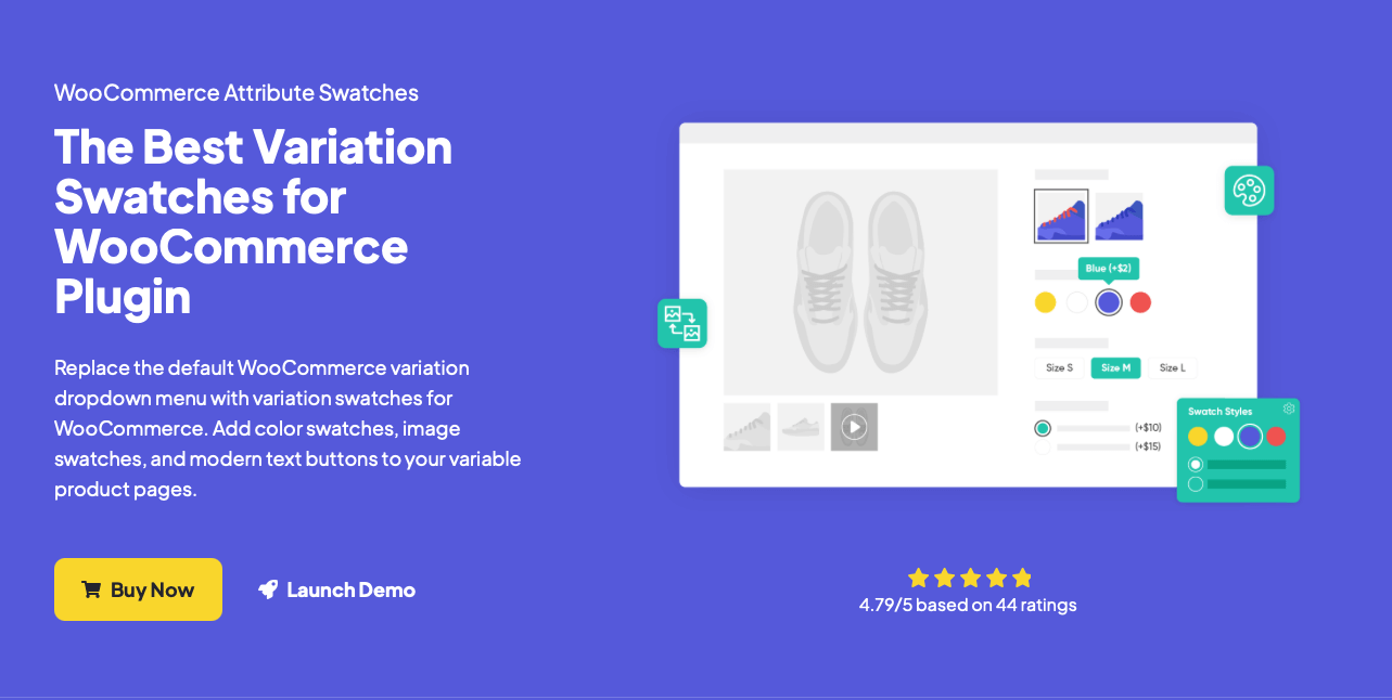 WooCommerce Attribute Swatches homepage