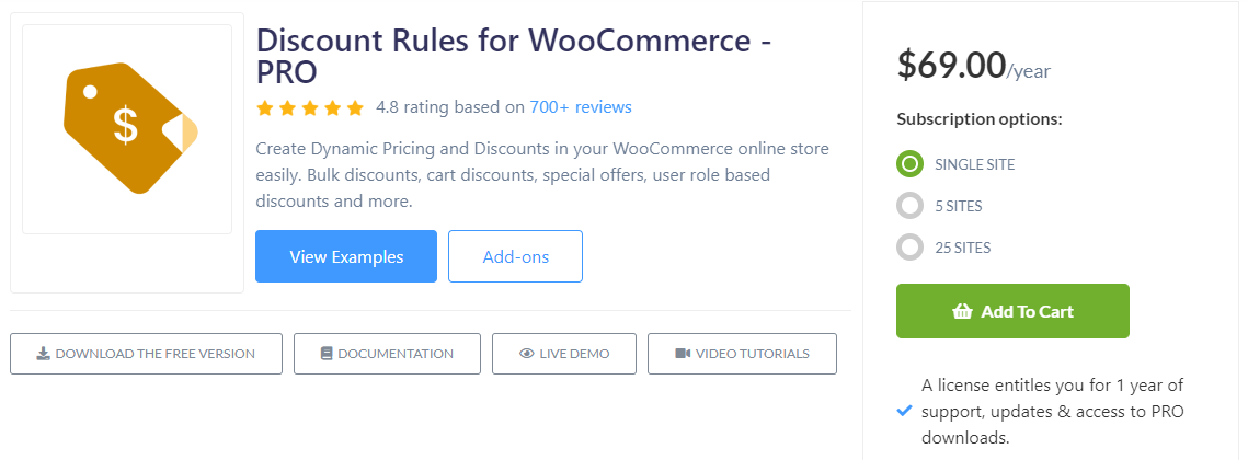 The Discount Rules for WooCommerce - PRO plugin homepage