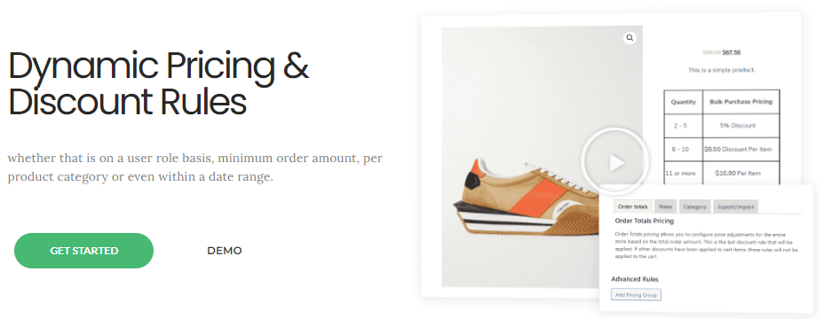 The Dynamic Pricing & Discount Rules plugin homepage