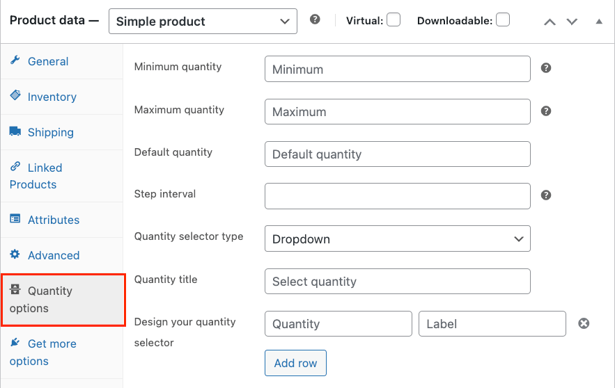 Product quantity options with WooCommerce Quantity Discounts, Rules & Swatches