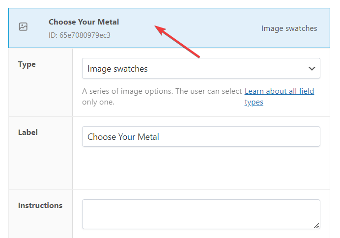 Minimizing a custom field in APF
