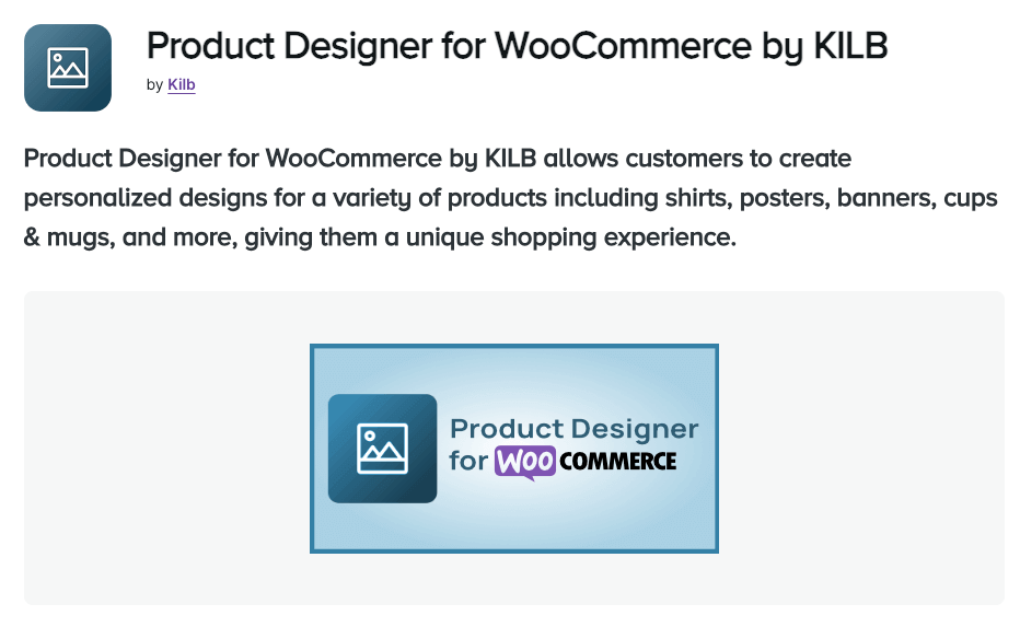 Product Designer for WooCommerce by KILB homepage