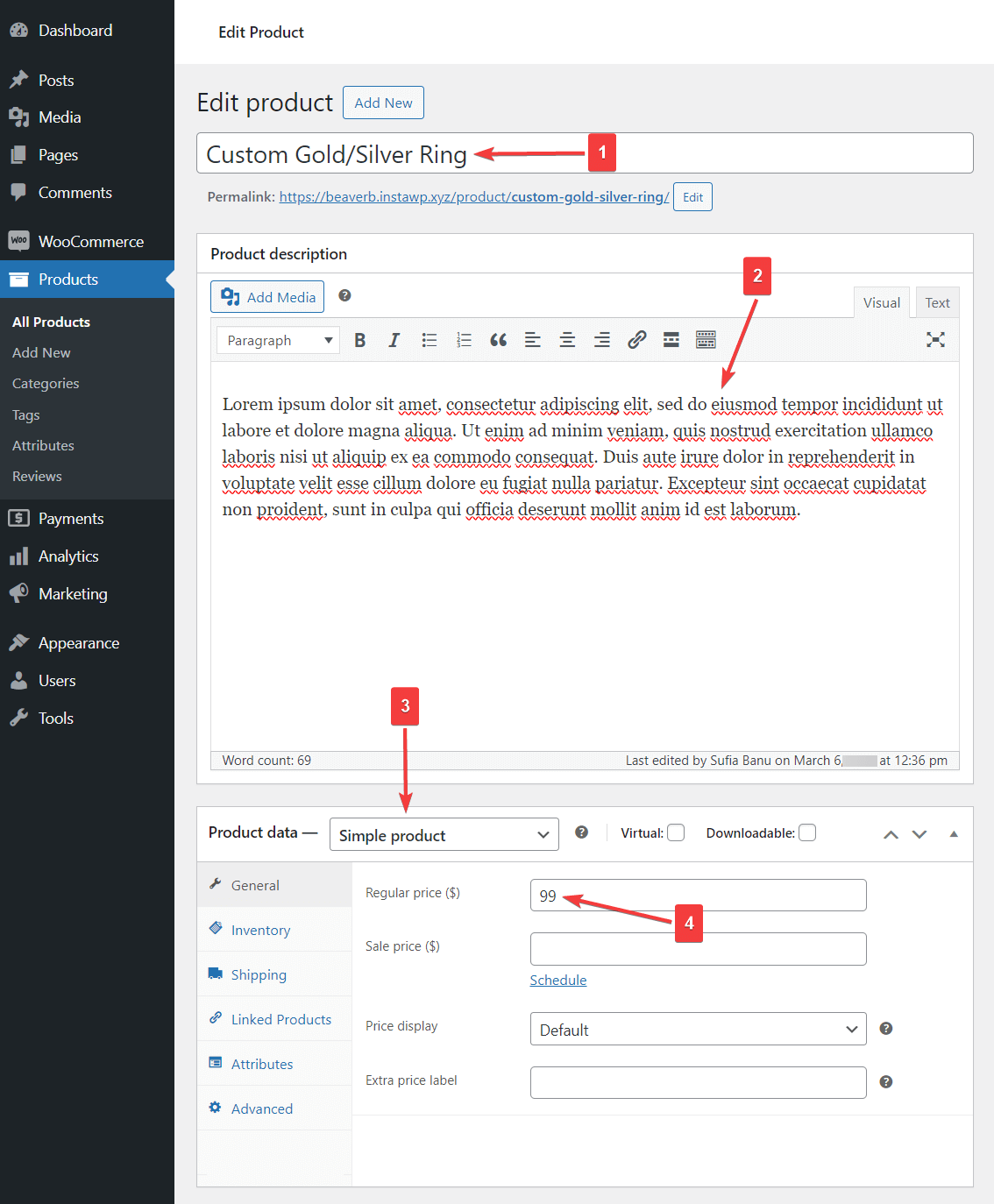 Setting up a product in Advanced Product Fields for WooCommerce