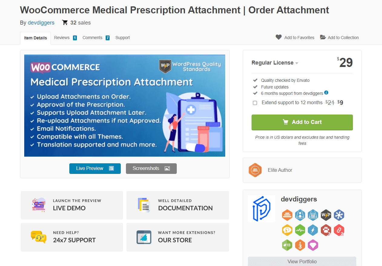 Woocommerce Medical Prescription Attachment plugin