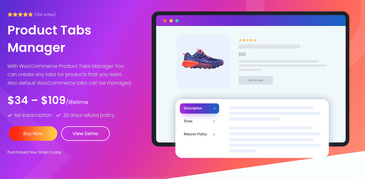 WooCommerce Product Tabs Manager homepage