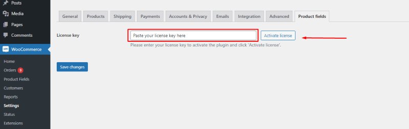 Advanced Product Fields license key
