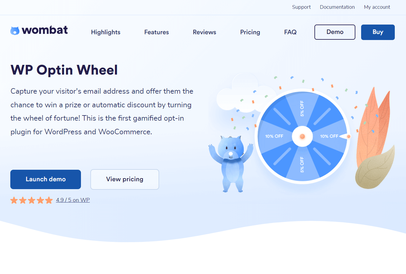 The WooCommerce discount popup plugin WP Optin Wheel
