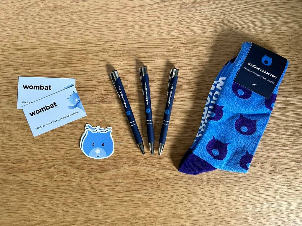 Wombat Plugins swag at WCEU