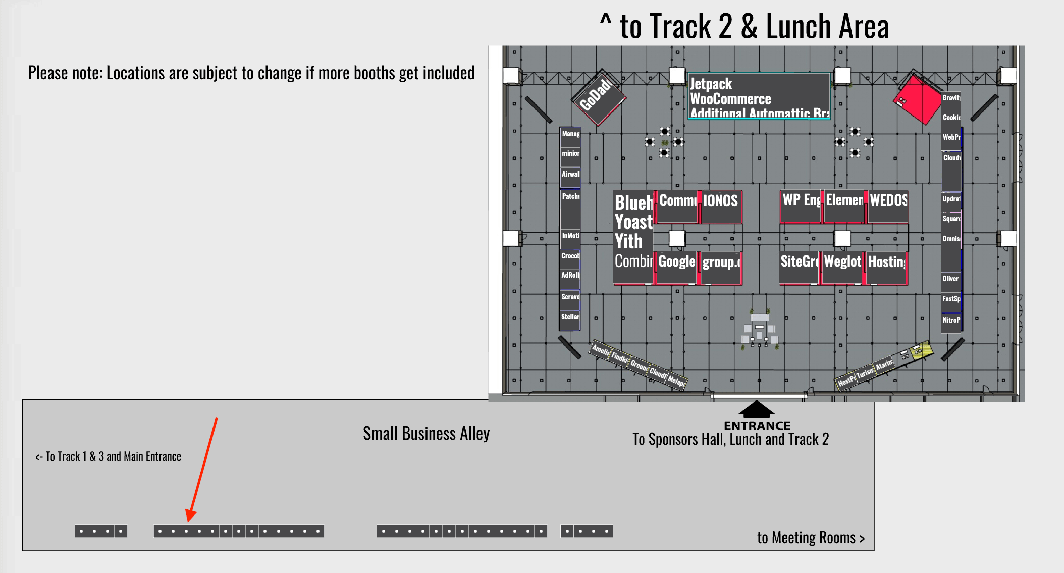 Floorplan of the WCEU 2024 venue