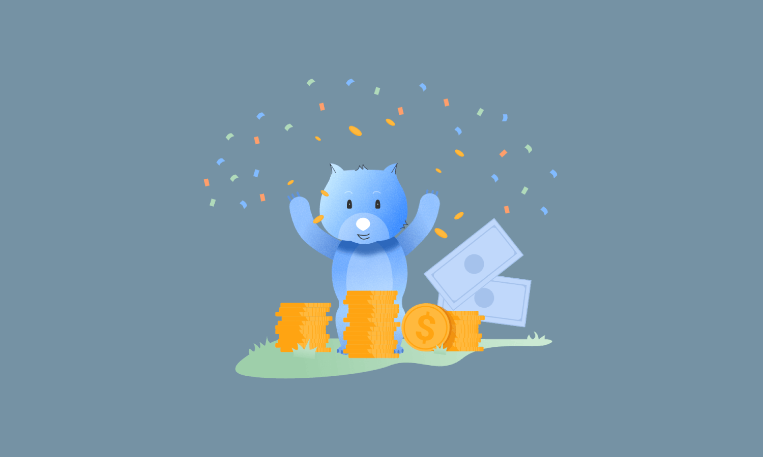 Illustration depicting money