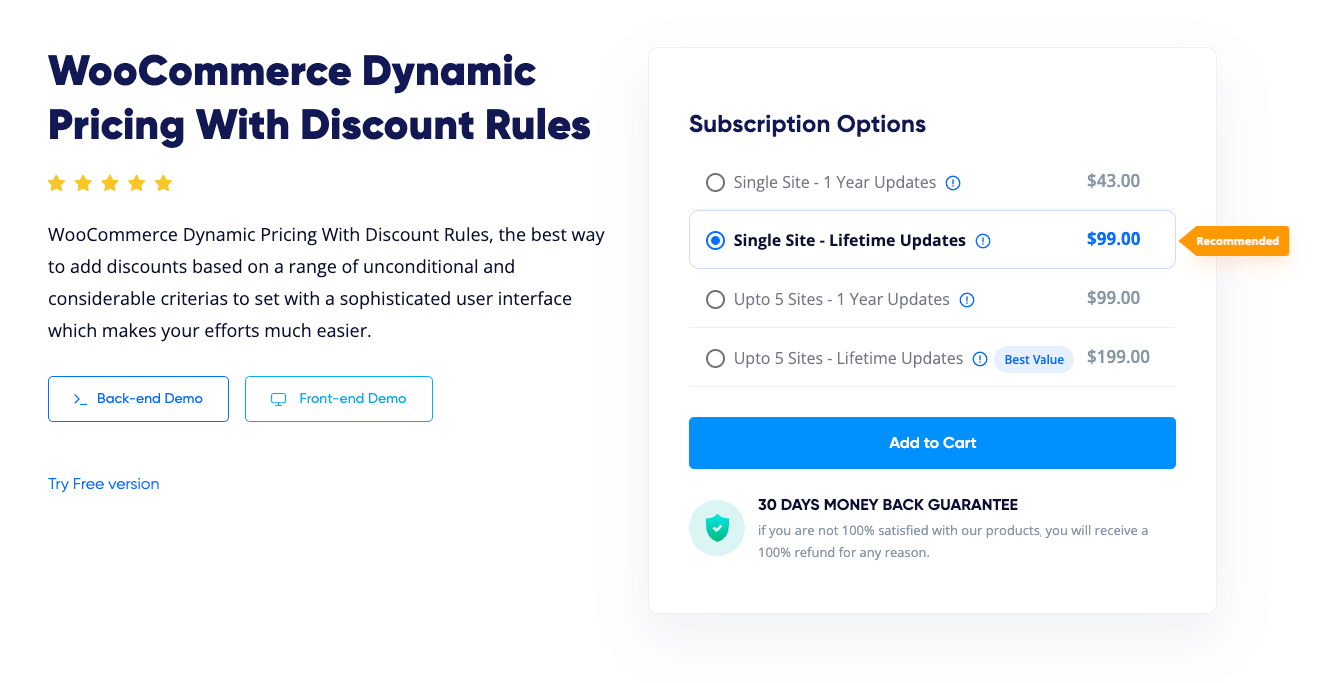 Dynamic Pricing With Discount Rules for WooCommerce