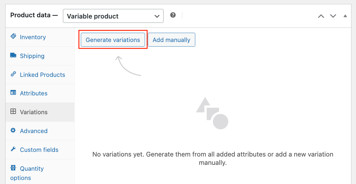 Generating variations from attributes