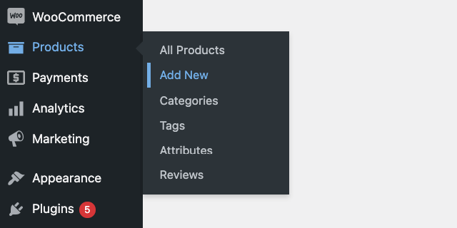 Adding a new product