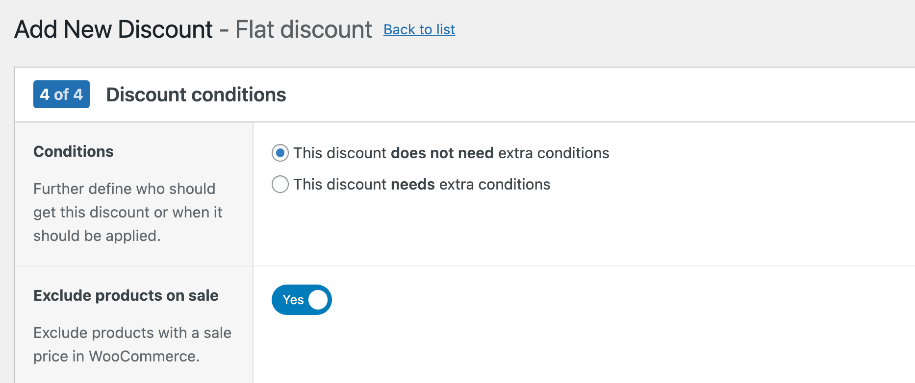 Excluding products already on sale from being eligible for discount