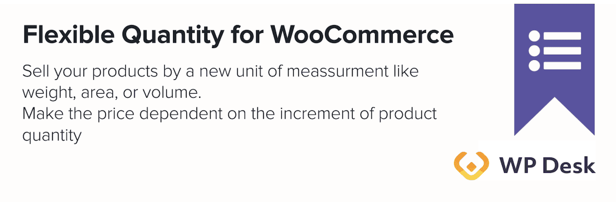 The Flexible Quantity Measurement Price Calculator plugin header image from WordPress.org.