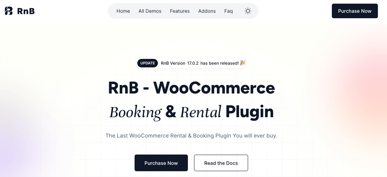 RnB – WooCommerce Booking & Rental Plugin homepage
