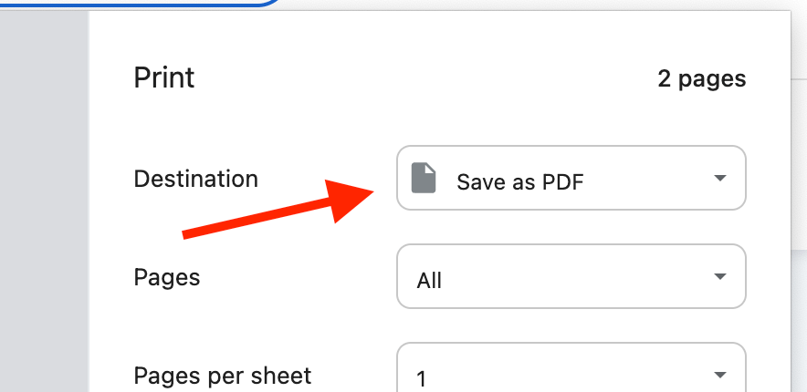 Save your invoice as PDF