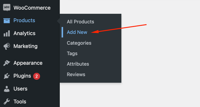 Adding a new product in WooCommerce