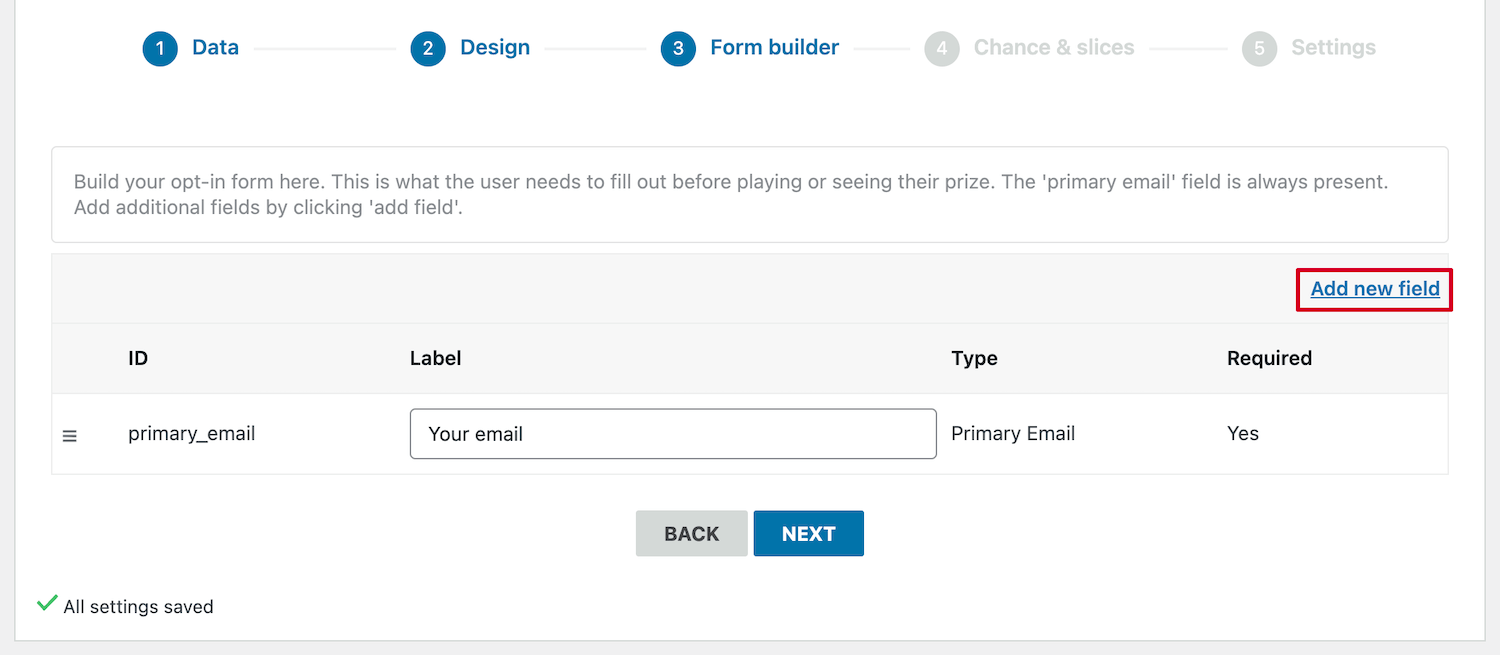 Adding a new form field