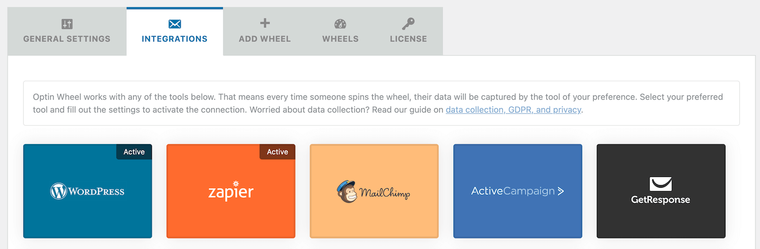 Select an email marketing provider