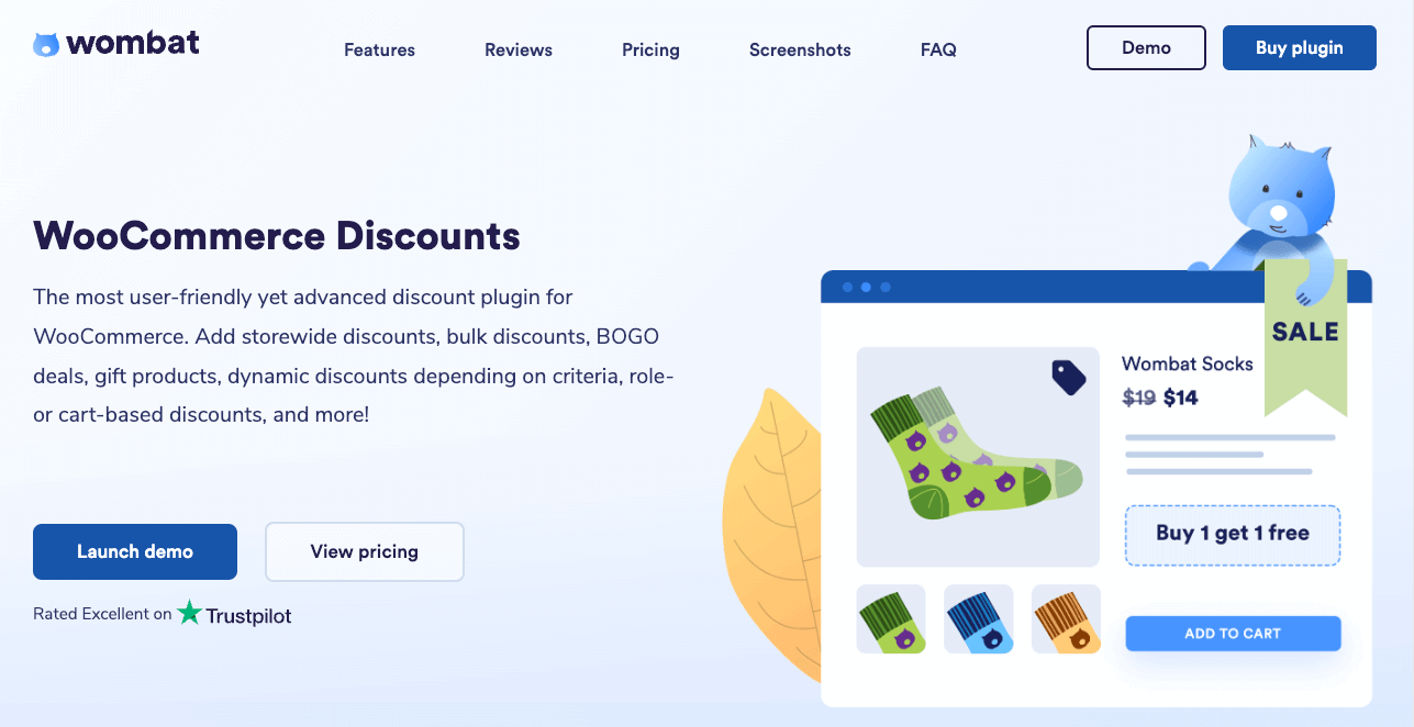 WooCommerce Discounts homepage