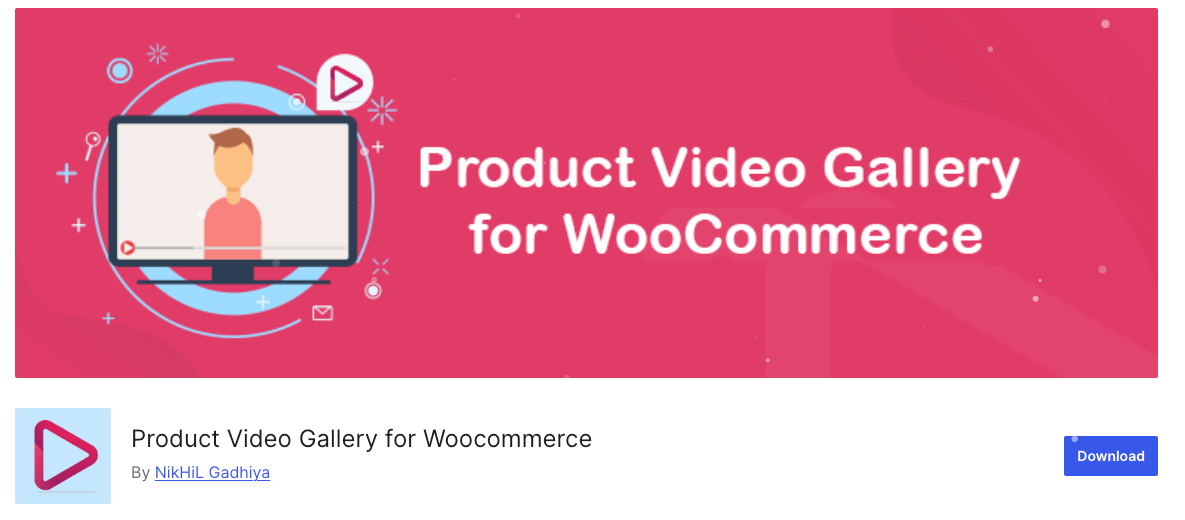 Product Video Gallery for WooCommerce download page