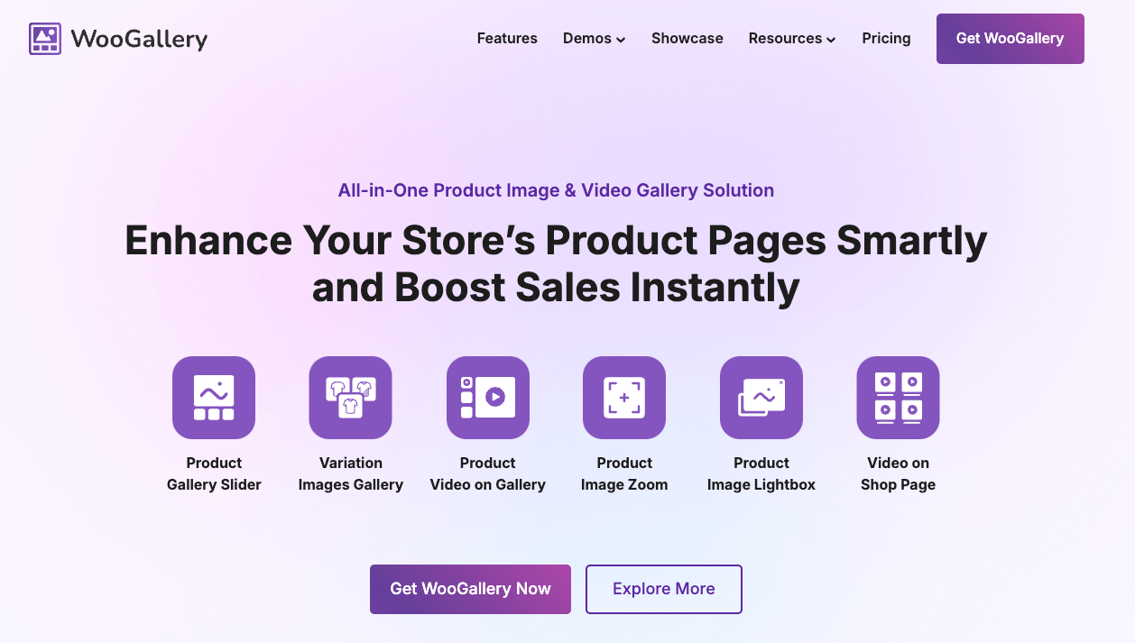 Gallery Slider for WooCommerce by WooGallery homepage