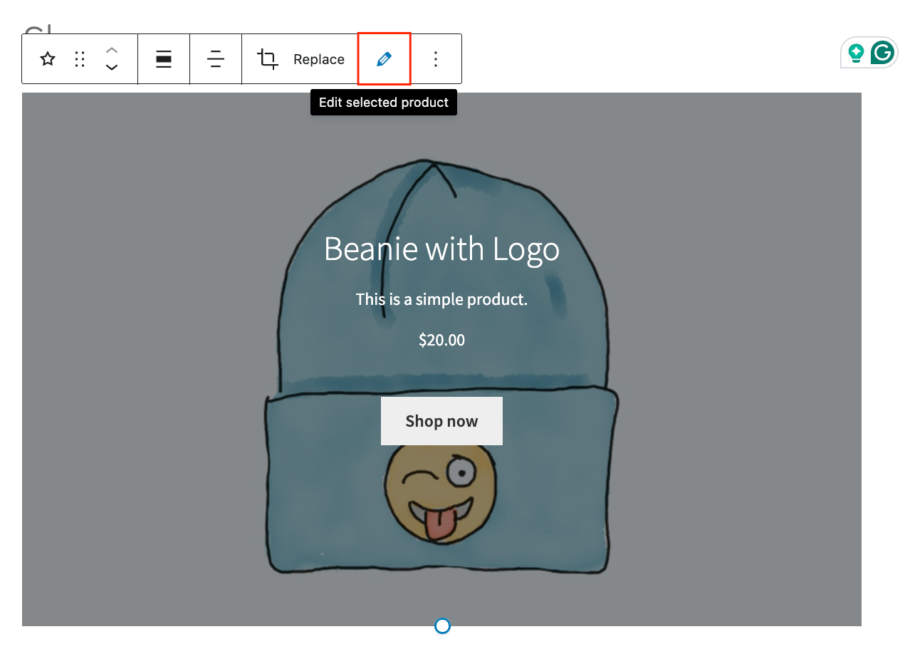 Changing the product for the Featured Product Block