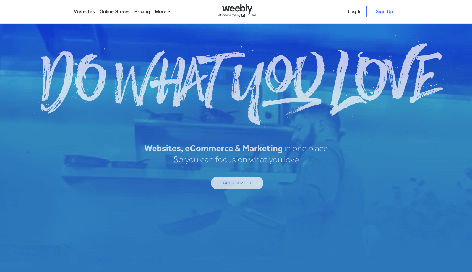 Weebly homepage