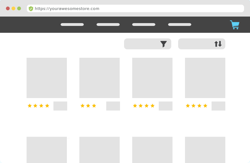 Example of a real-time purchase notification