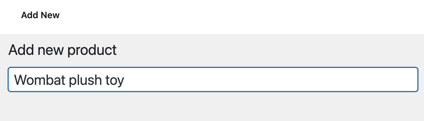 2 – Naming a new product
