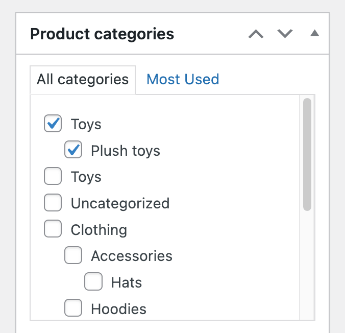 9 – Setting up product categories