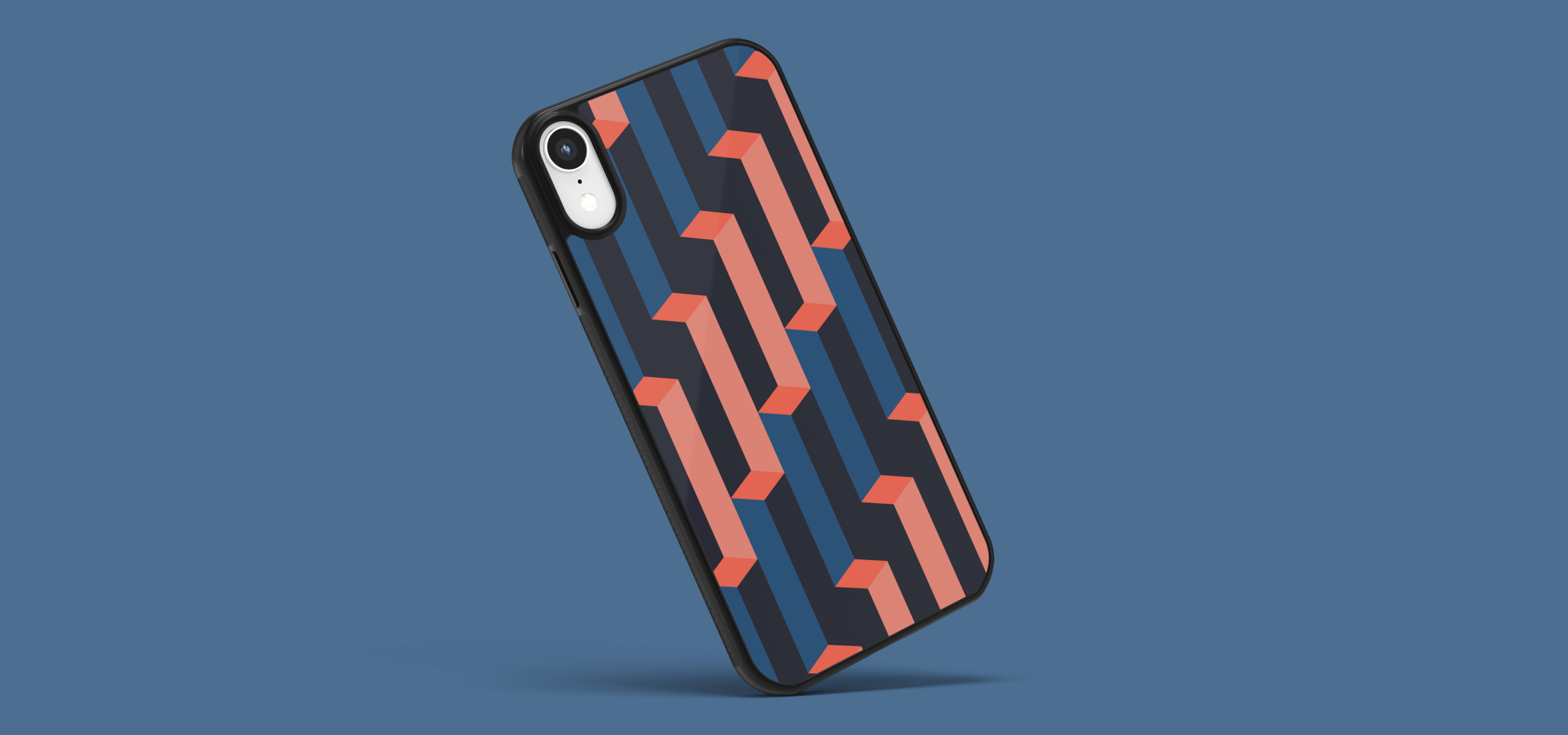 Illustration of a custom phone case product in WooCommerce