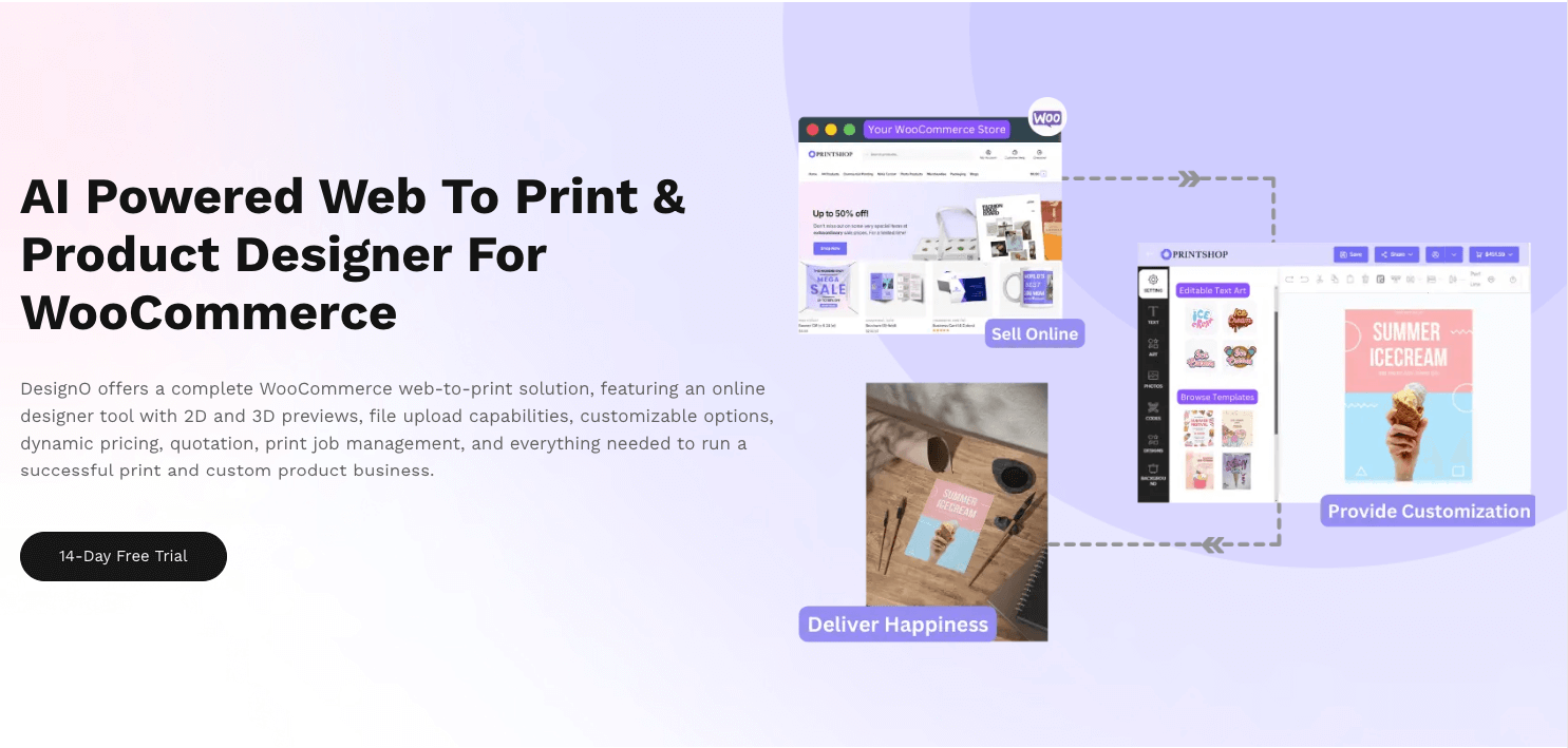 11 – Web to Print homepage