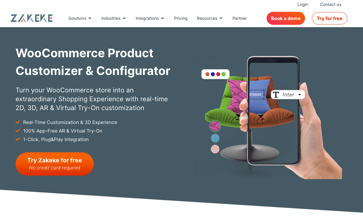 12 – WooCommerce Customizer and Configurator homepage