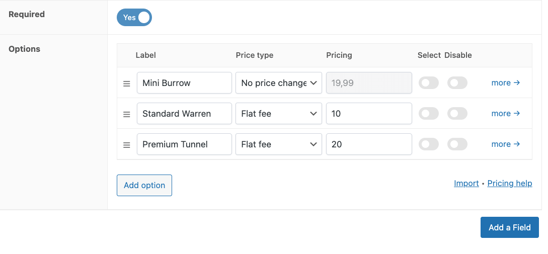 13 – Subscription tiers pricing settings