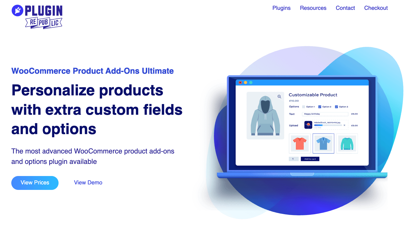 8 – WooCommerce Product Add-Ons Ultimate homepage